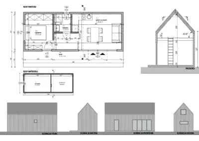 Domek letniskowy #6 - rzut pełny