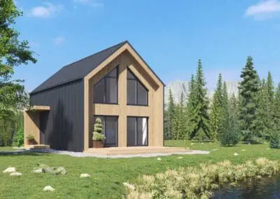 DOM MODERN 99/70 m2 PIĘTRO